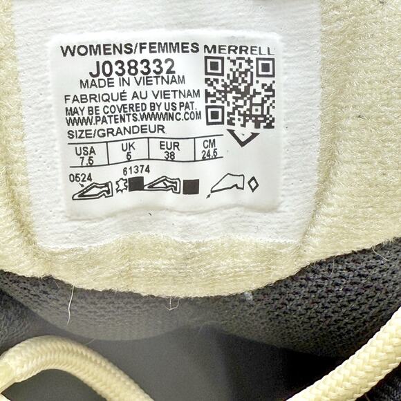 Merrell Womens Moab 3 Mid Hiking Boots US 7.5 M EU 38 Tan Yellow Waterproof NWOB - Picture 12 of 13